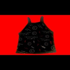 Twenty One Pilots halter crop top